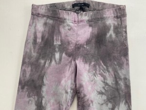Joes Leggings Jeans Ankle Zip Lavender Watercolor Skinny Small New
