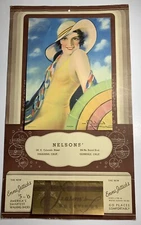 1938 Pin Up Bathing Beauty Girl Hammell Art Pasadena Glendale California Nelson