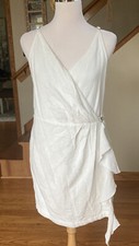 Free People White Wrap Dress. Medium. NWOT!
