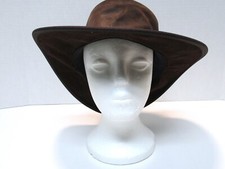 BARMAH FOLDAWAY OILED BROWN CATTLE LEATHER HAT SIZE XL MADE IN AUSTRALIA