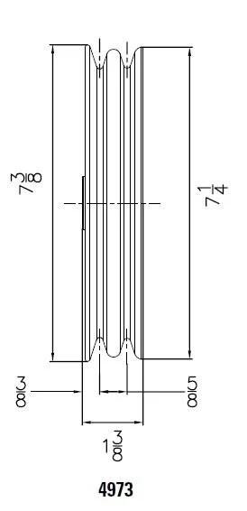 Polea del cigüeñal Mr. Gasket 4973 para Chevrolet 265-350 1955-1968 bloque pequeño Foto 3 de 3