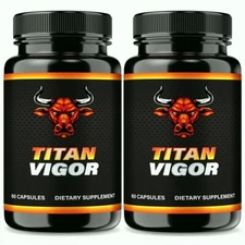 Titan Vigor for Men, Male Energy & Vitality Pills, Advanced Formula - 2 Pack