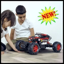 Red CROBOLL 1:12 Large RC Remote Control Car 4WD Lifting Function Boys Kid Toy