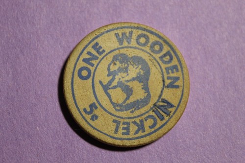 Festival del Condado de Wyoming 1976 Varsovia, Nueva York Bicentenario Madera Níquel De colección A7 - Imagen 3 de 3