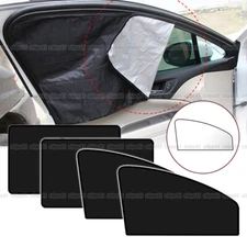 4Pcs Car Side Window Magnetic UV Protection Sunshade Cover Curtain  Accessories
