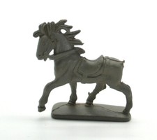 Gray Plastic Horse with no Tail Made in Hong Kong C-8