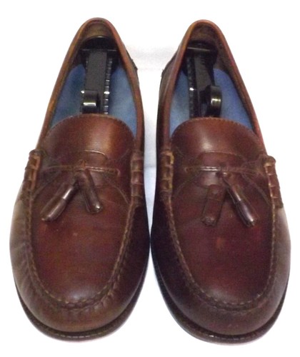 Florsheim K11059 02 10D Brown Mens Dress Loafers Tassel Leather many miles to go
