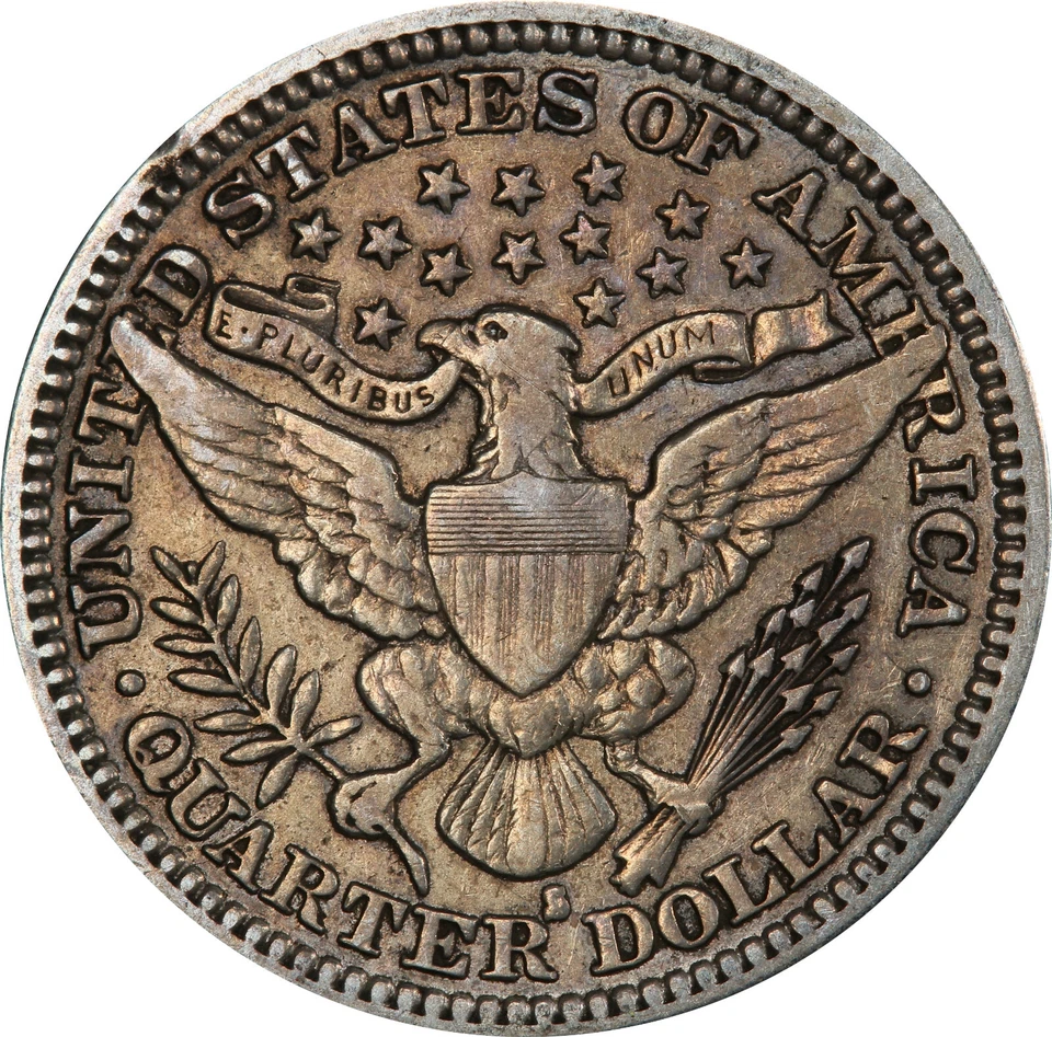 1914-S VF30 Barber Quarter, PCGS 46185295 - Image 2 of 4