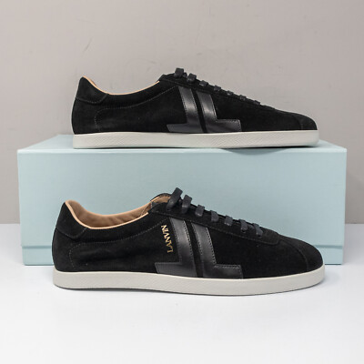 Lanvin Black Suede Low Top Sneakers, Size 42 EU (9 US) | eBay