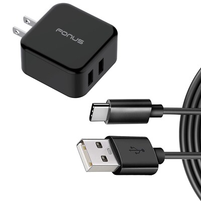 For OnePlus Nord N300/N30 5G Quick Home Charger 30W 6ft USB Cable 2-Port 