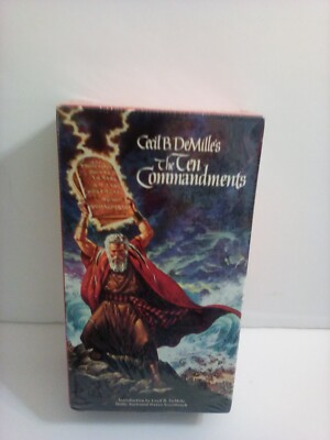 The Ten Commandments - Factory Sealed (VHS, 1990) Free Shipping! | eBay