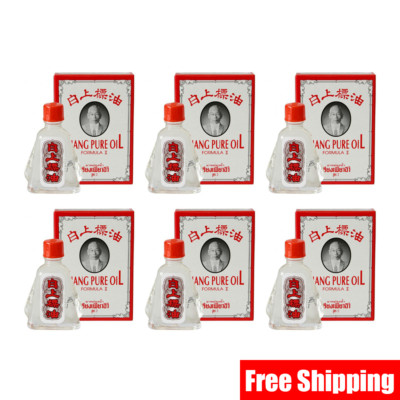 6 Pcs. Siang Pure Oil 3cc Formula 2   Thai Herbal Oil for Relaxation & Wellness
