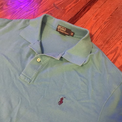 Blue Shirt Mens Navy Horse Pony Logo 
