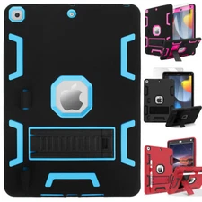 For iPad 9th 8th 7th 10.2" Case Heavy Duty Shockproof Cover + Screen Protector