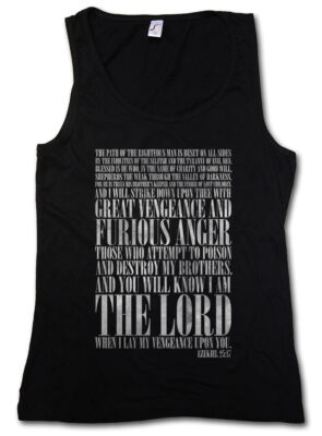 EZEKIEL 25:17 DAMEN TANK TOP Pulp Fiction Vincent Vega Tarantino Gangster Psalm