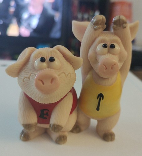 Piggin' Get Motivated 14329 by David Corbridge 2009 VGC Boxed Pig Rare