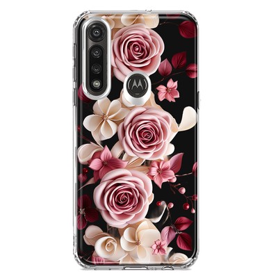 Mundaze Case for Motorola Moto G Power 2020 Pink White Love Roses