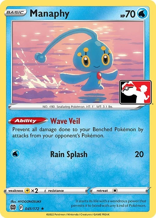 Manaphy 041/172 Prize Pack Series Cards