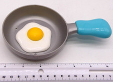 Sliding Fried Egg on Skillet Pan Kids Play Kitchen Toy Food