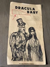 Dracula Vintage Lithograph Gothic Halloween Poster 1976