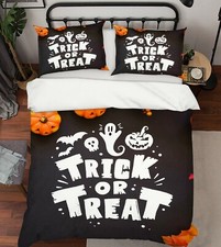 Image of 3D Pumpkin Pattern B56 Halloween Bed Pillowcases Quilt Duvet Cover Zoe