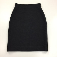 GIANFRANCO FERRE Dark Gray Italian New Wool Blend High Waist Skirt Womens sz 4