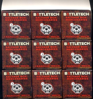 Battletech Salvage Box: Mercenaries, 1 Display (9 Boosters))