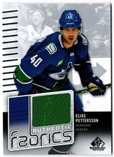2022-23 UD SP Game Used Authentic Fabrics Jersey ELIAS PETTERSSON #AF-EP Canucks