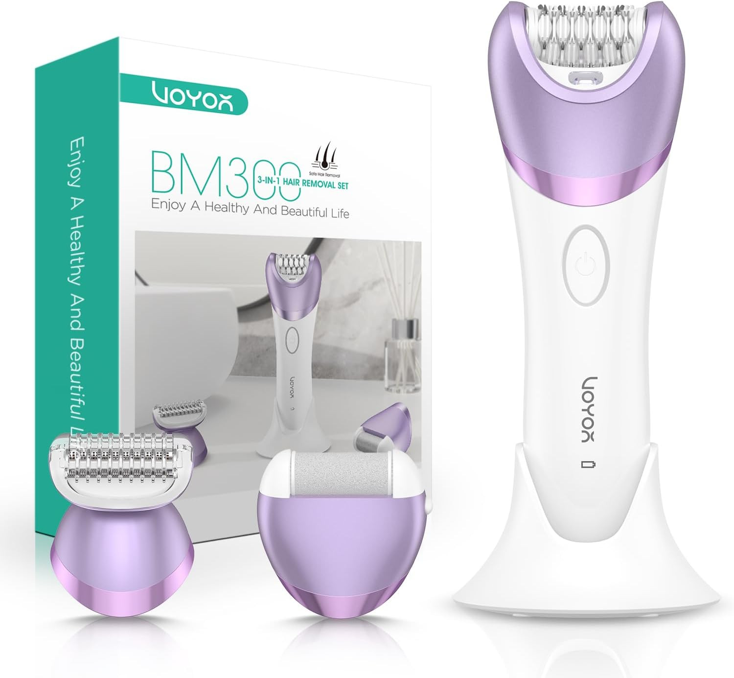 Kit Depilazione Donna 3 in 1 - Epilatore Elettrico Professionale
