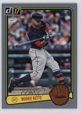 2017 Panini Donruss Retro 1983 Gray Border /199 Mookie Betts #RV-4 1tx2