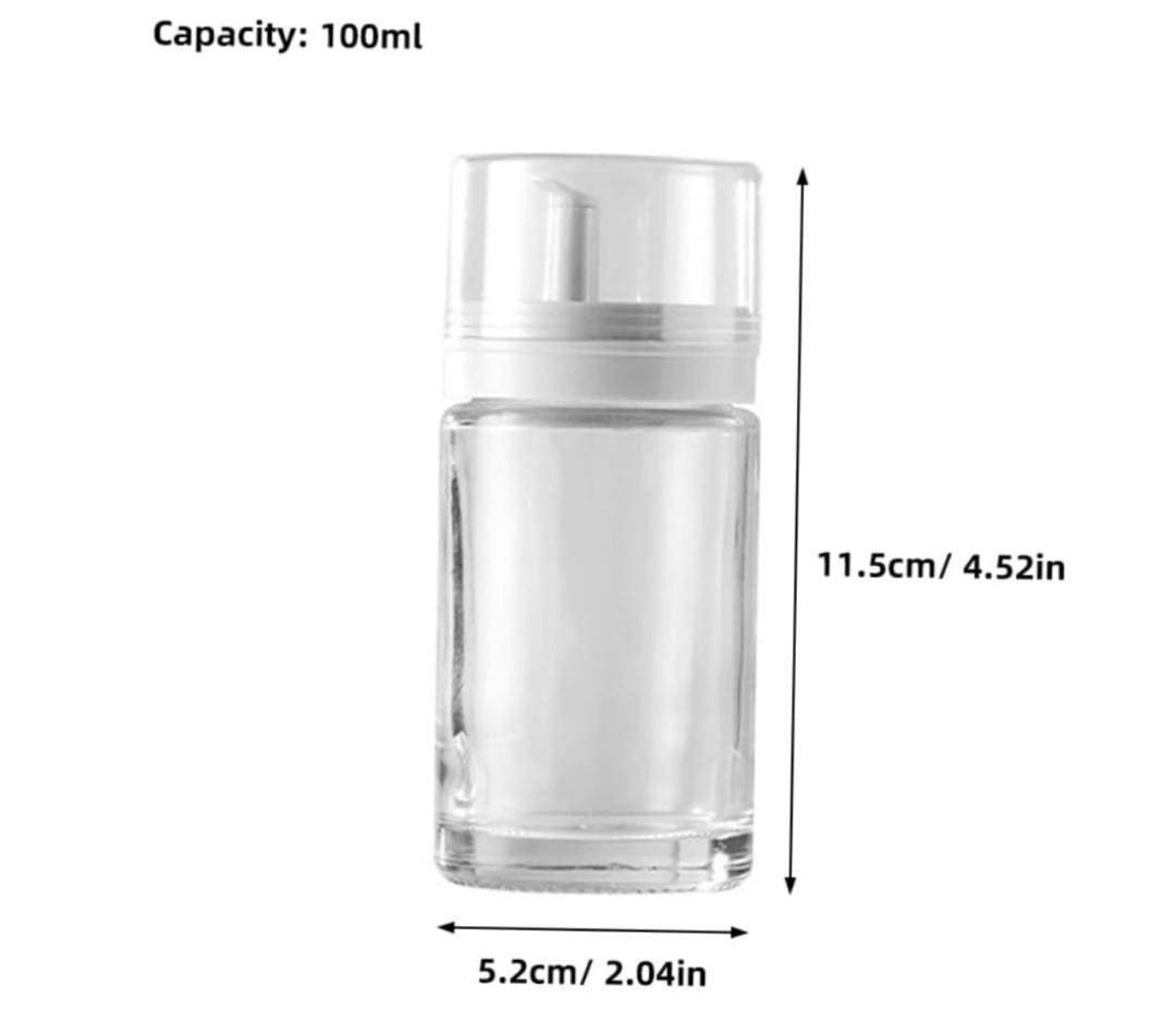 Soy Sauce Bottle, Oil Dispenser for Vinegar and Seasoning Drip Condiment (3.4oz)