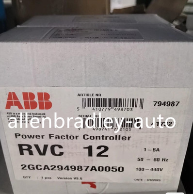 RVC-12 2GCA294987A0050 Power Factor Controller Brand New