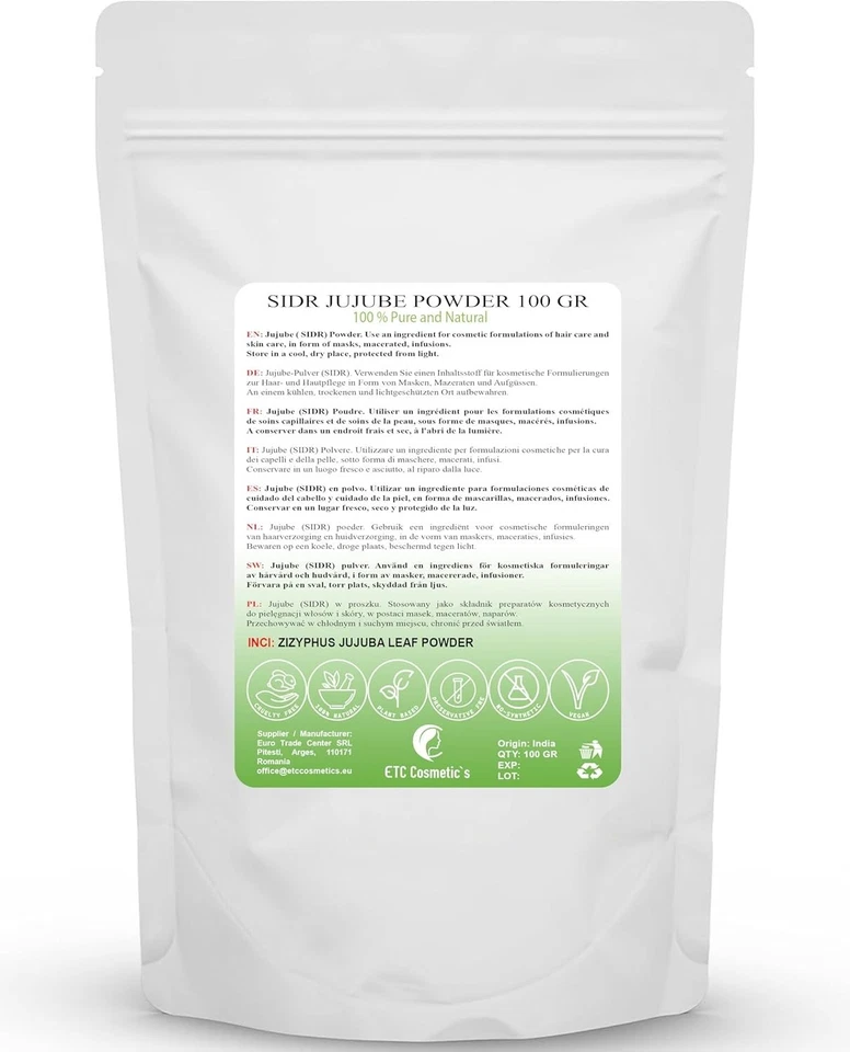 SIDR (JUJUBE) PULVER 100 Gr - Ein Natürliches Reinigungsmittel Pflanzenpulver |  - Bild 2 von 4