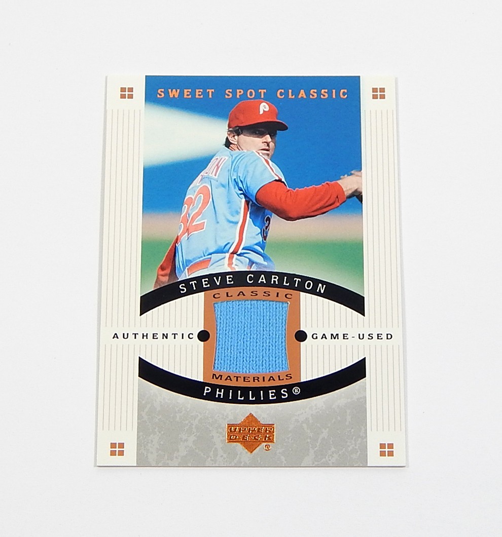 2005 UD Sweet Spot Classic Materials Steve Carlton #CM-SC Worn Pants Relic
