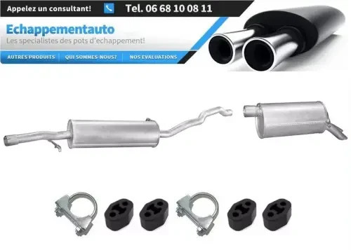 Silencieux central arrière VW Sharan 2.8 V6 pour restauration confort routier