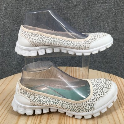 Skechers Shoes Womens EZ Flex Sweet Pea Crochet Ballet