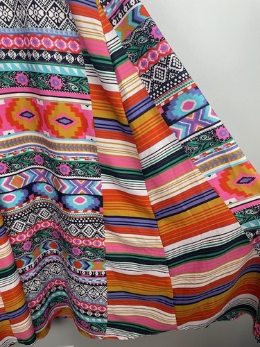 Falda de pedernal y musgo para mujer mediana boho maxi azteca bolsillos del suroeste festival - Imagen 6 de 13