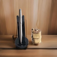 Vintage Miniature Doll's House Pot Belly Outdoor Stove Old Style Brass VGC