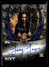 2025 Topps WWE Universe #NLA-JJA Jacy Jayne Next Level Blue Auto /199