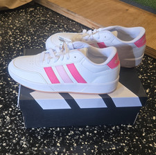 adidas Breaknet 3.0 J Unisex Kids Athletic Sneaker White/Pink US 5 JR8444