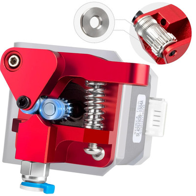 Dual Gear Ender 3 Extruder with Two Washers Metal Drive Feeder Upgrade Kit Compa