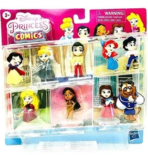 Hasbro Disney Princess Comics Glitter 5 Pack Mini Figure Dolls