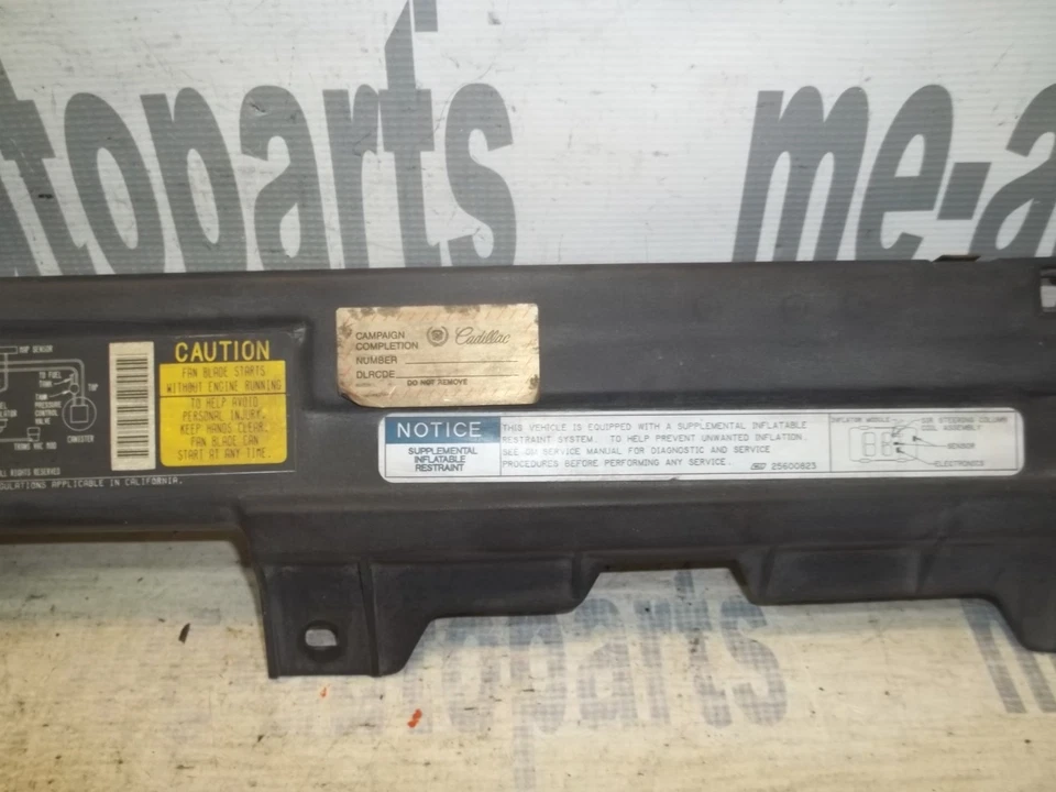 91-93 Cadillac Deville Fleet 4.9L núcleo do radiador suporte tampão capa protetora capô - Imagem 4 de 4