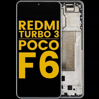 Original Display Rahmen für Xiaomi Redmi Turbo 3 / Xiaomi Poco F6 Aufbereitet