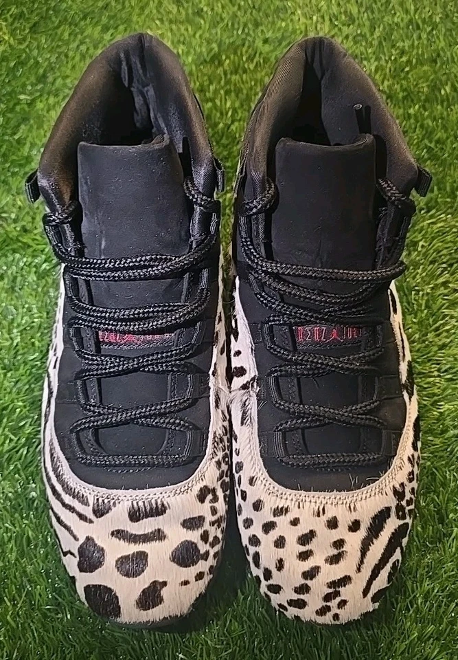 NIKE AIR JORDAN 11 Retro Animal Instinct AR0715-010 Women’s US Size 11 Sneakers - Image 2 of 4