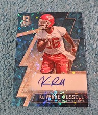 2016 Spectra KeiVarae Russell Kansas City Chiefs Autograph Blue Prizm 41/99 #223