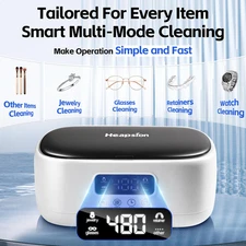 Ultrasonic Jewelry Cleaner Portable 304 Stainless Steel Tank Sonic Jewelry Timer