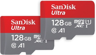 SanDisk Ultra microSDXC UHS-I Memory Card 2-Pack 128GB
