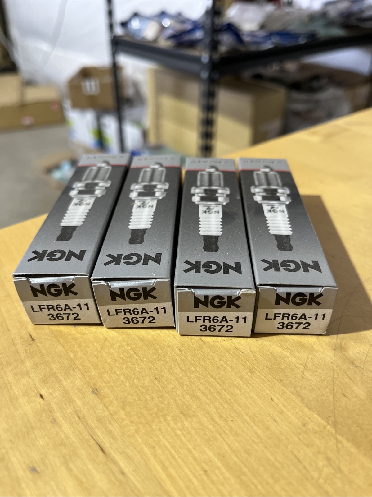 Lot Of 4 NGK 3672 LFR6A-11 V-Power Spark Plugs