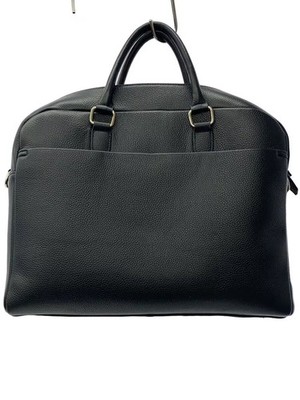 MURA 2WAY Shrink Leather Business Bag with Shoulder Strap, Leather, Navy
